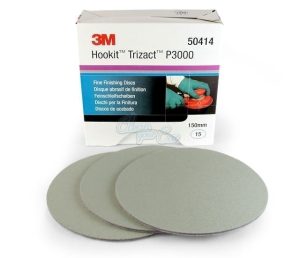 3M Trizact Hookit Ø150mm P3000 pulēšanas materiāls (iepakojumā 15gb.)