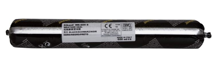 SikaSil WS-605S silikona mastika melna 600ml