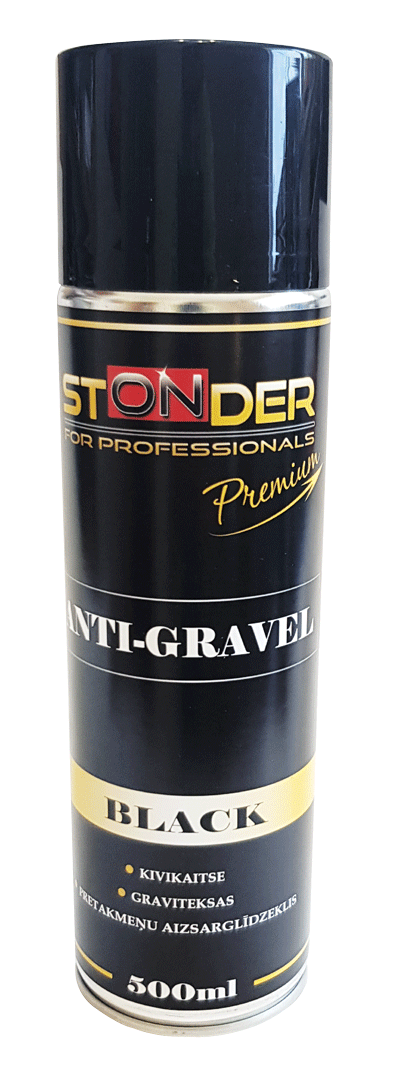 Melns pretakmeņu aizsarglīdzeklis aerosolā 500ml