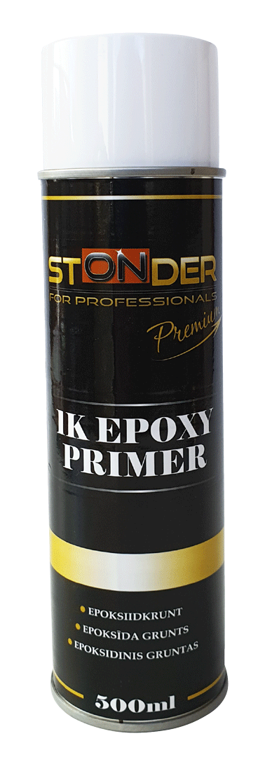 1K Epoksīda grunts aerosolā 500ml, pelēka