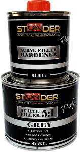STONDER PROFY grunts komplekts 0.5L + 0.1L pelēks