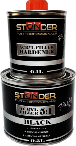 STONDER PROFY grunts komplekts 0.5L + 0.1L melns