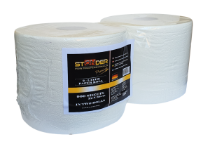 STONDER Softy papīrs, 22cm x 36cm, 900 loksnes, 2 slāņi, balts, 2gab (cena par 1gab)