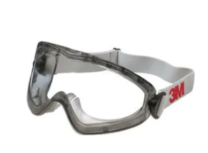 3M DA Caurspīdīgas aizsargbrilles ar caurspīdīgām lēcām un gumiju.