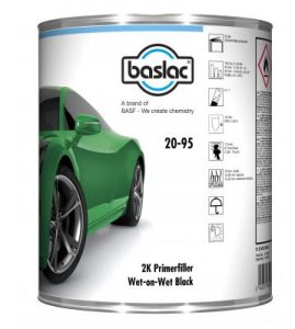 BASLAC 2K Primerfiller grunts 3L slapjšs uz slapja (melna)