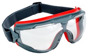 3M "Goggle Gear" 500 aizsargbrilles ar "Scotchgard" pārklājumu pret miglu un skrāpējumiem.