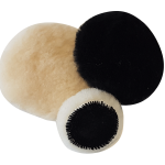 Aitas vilnas pulēšanas ripa Ø80mm, melna, mīksta