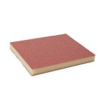 KOVAX FINE divpusēja slīpēšanas švamme 123x98x13mm, sarkana