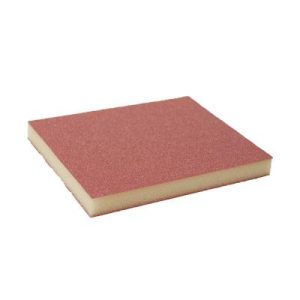 KOVAX FINE divpusēja slīpēšanas švamme 123x98x13mm, sarkana