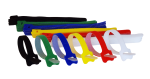 MAGIC Melns pašlīmējošs savilcējs 300x12.5mm, 10gab