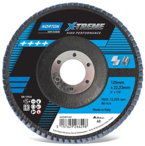 NORTON lapiņdiski XTREM+ R860 125x22mm P40 1gb