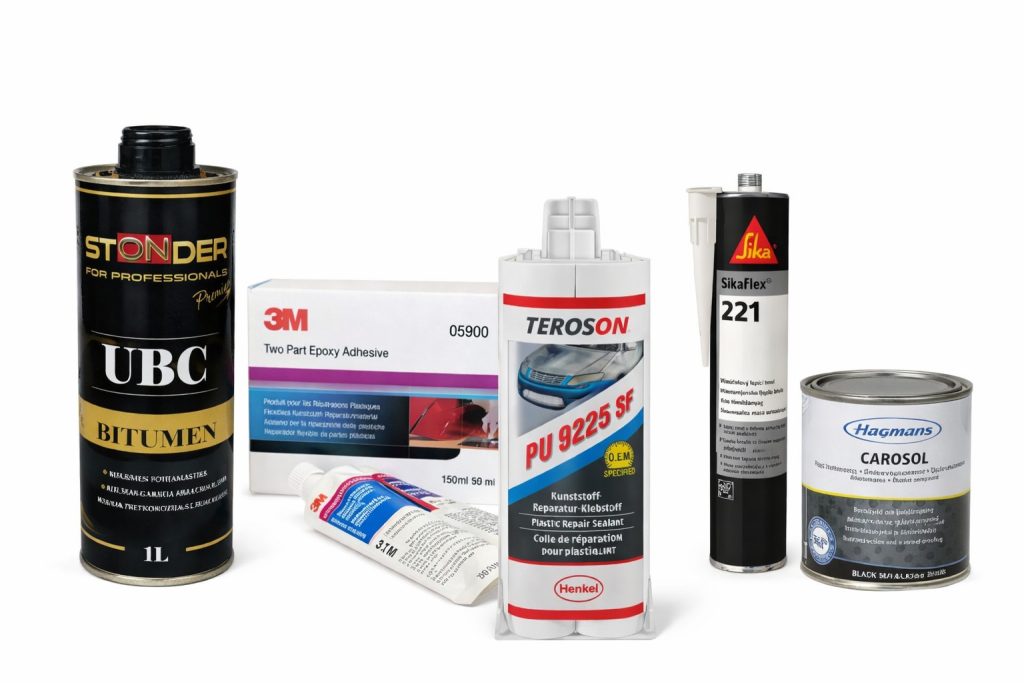 Aizsargpārklājumi, hermētiķi un līmes
